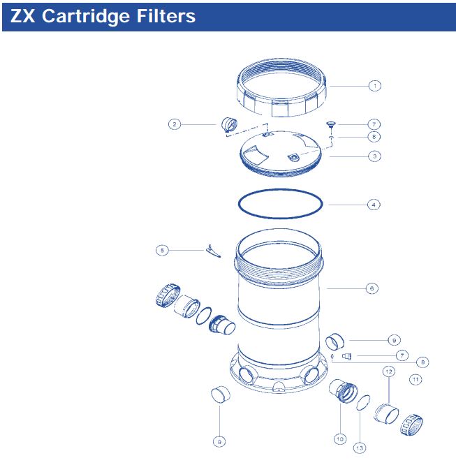 from　end． Astral Hurlcon ZX Filter Cartridge Lid O Ring oring Pool | eBay